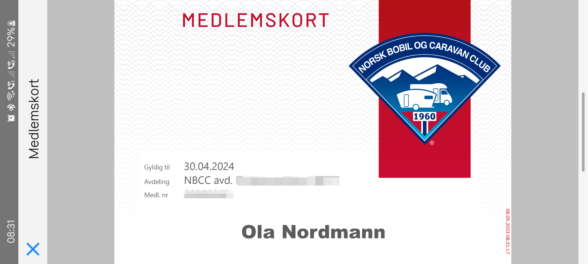 Artikkelbilde til artikkelen Digitalt medlemskort